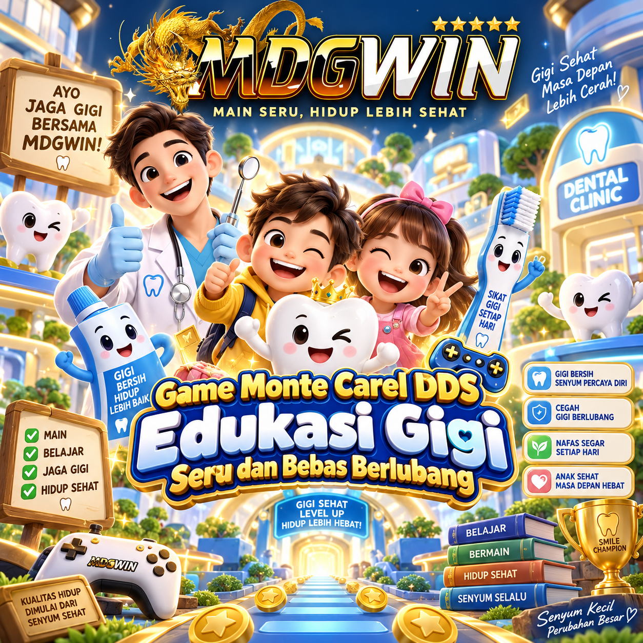 MDGWIN | Game Monte Carel DDS Edukasi Gigi Seru dan Bebas Berlubang